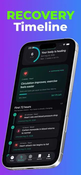 Quit Smoking Tracker - NicLess App Store screenshot 3