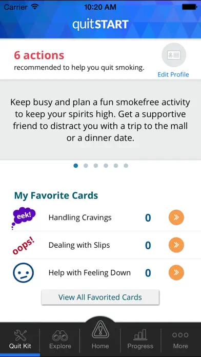 quitSTART - Quit Smoking App Store screenshot 2